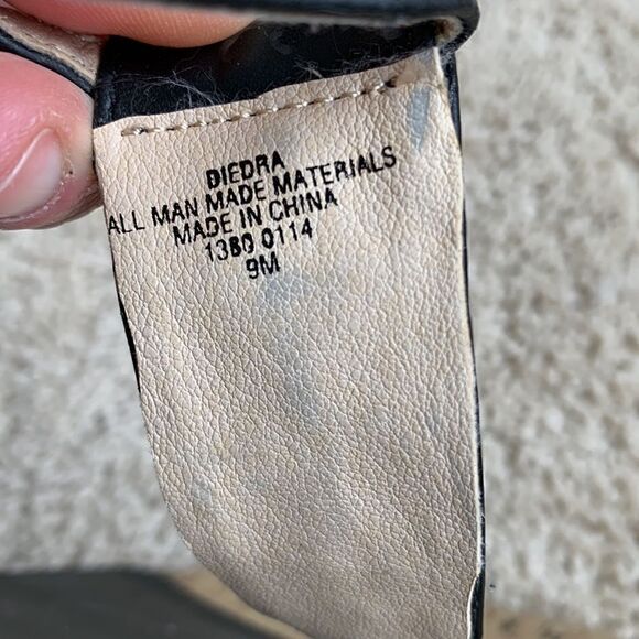 ‎Jones Studio Beaded Boho wedge ankle strap cork sandals Black Size 9 - Picture 8 of 8